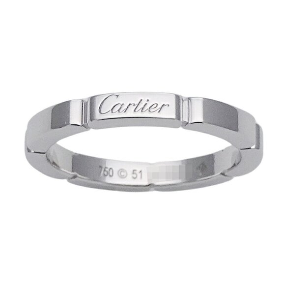 CARTIER White Gold Maillon Panthere Ring #51 - Picture 3 of 8